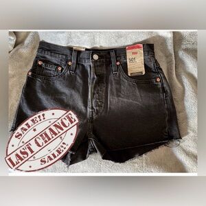 Levi's Women's Size 28 Dark Denim Jean Shorts Button Fly